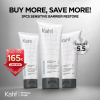 Kahf Triple Pack Face Wash 100 ml - Sabun Cuci Muka Pria Brightening Acne Hydration Oily Comedo Sensitive Skin - Wajah Glowing Jerawat Hilang Bebas Minyak - Gentle Cleanser Low pH for Daily Use