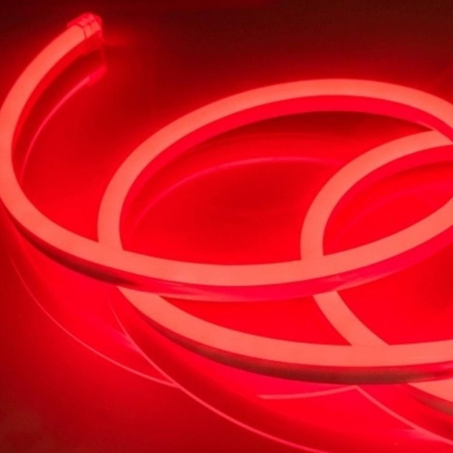 Lampu Neon Flex LED Selang Flexible Sign Strip WARM WHITE 10 meter + FREE 1 SOKET