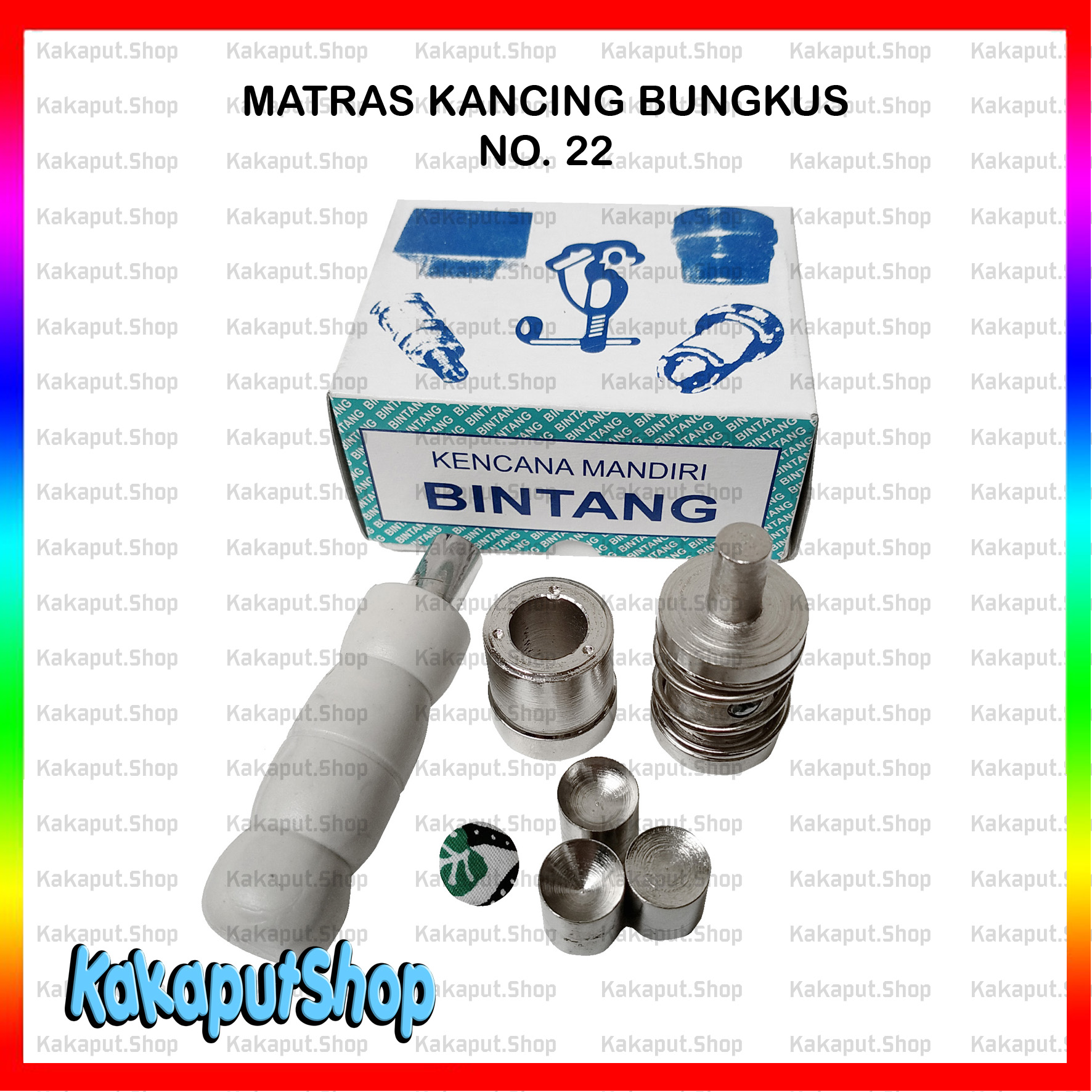 Cetakan kancing bungkus ukuran 22/Matras Kancing Bungkus Ukuran 22