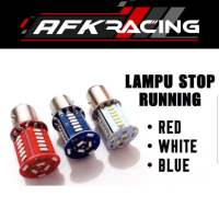 Lampu Stop led Rem 30 Mata Bayonet Kedip Flash ACDC 12v Running - stoplamp motor mobil universal 30 mata murah