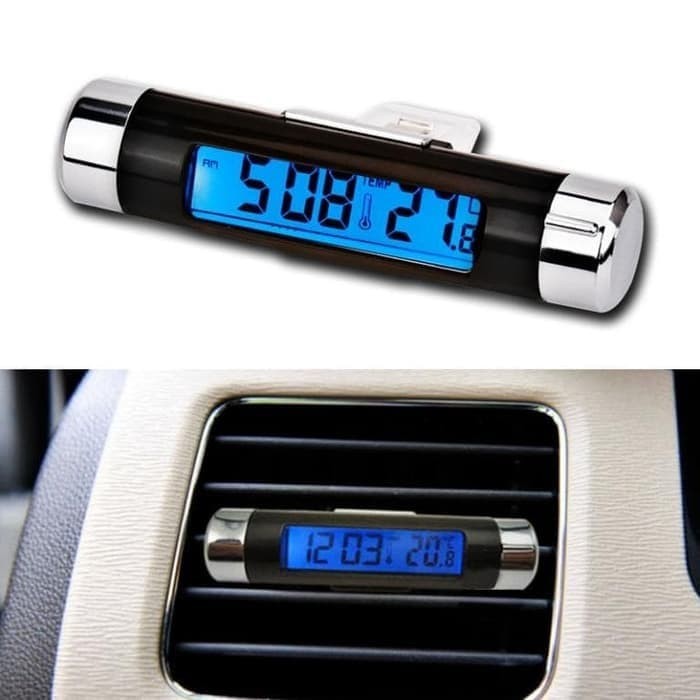 Pengukur Suhu Temperatur Mobil Dilengkapi Jam Digital Multifungsi / Thermometer Digital Backlight Car // Pengukur Suhu Mobil Jam Digital