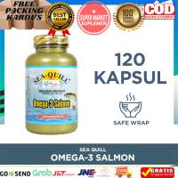 FOO BISA COD/BAYAR DITEMPAT- Sea Quill Omega-3 Salmon Isi 120 softgels - Suplemen Minyak Ikan untuk Kesehatan Jantung Pembuluh Darah dan Kolesterol PROMO-ORIGINAL 100% AMAN AMPUH TERLARIS