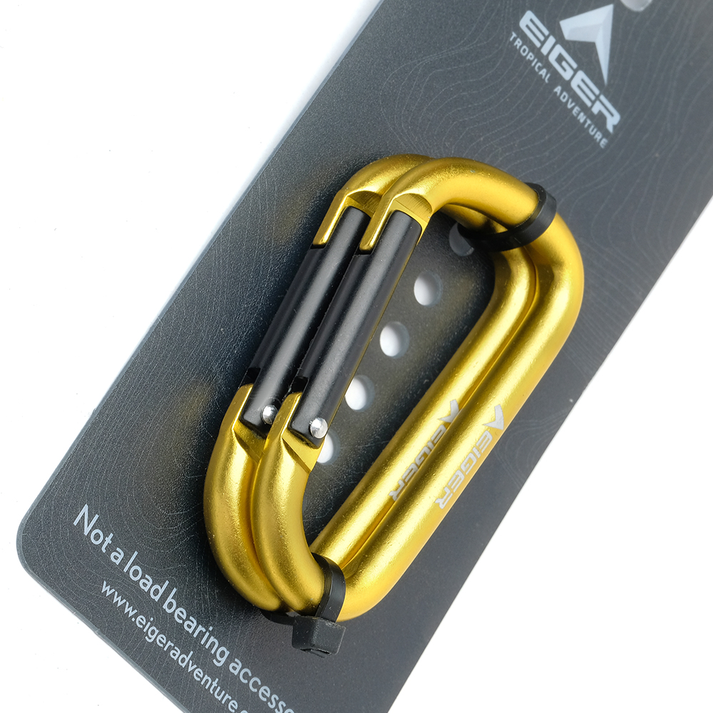 6 MM D CARABINER 2 PCS (910002169)