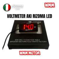 (BAZAR DISKON) Voltmeter Aki Rizoma Led Merah Biru Universal Motor Mobil TERMURAH ORIGINAL