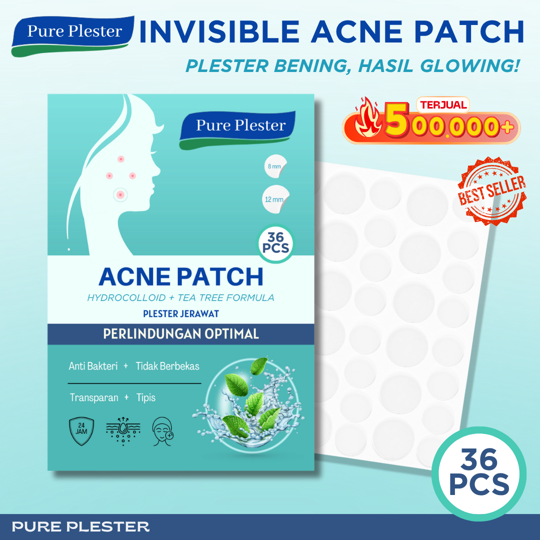 Super Plester Jerawat Acne Patch / Acne Treatment 36 Pcs Pagi dan Malam Spot Acne Pimple Patch Ul...