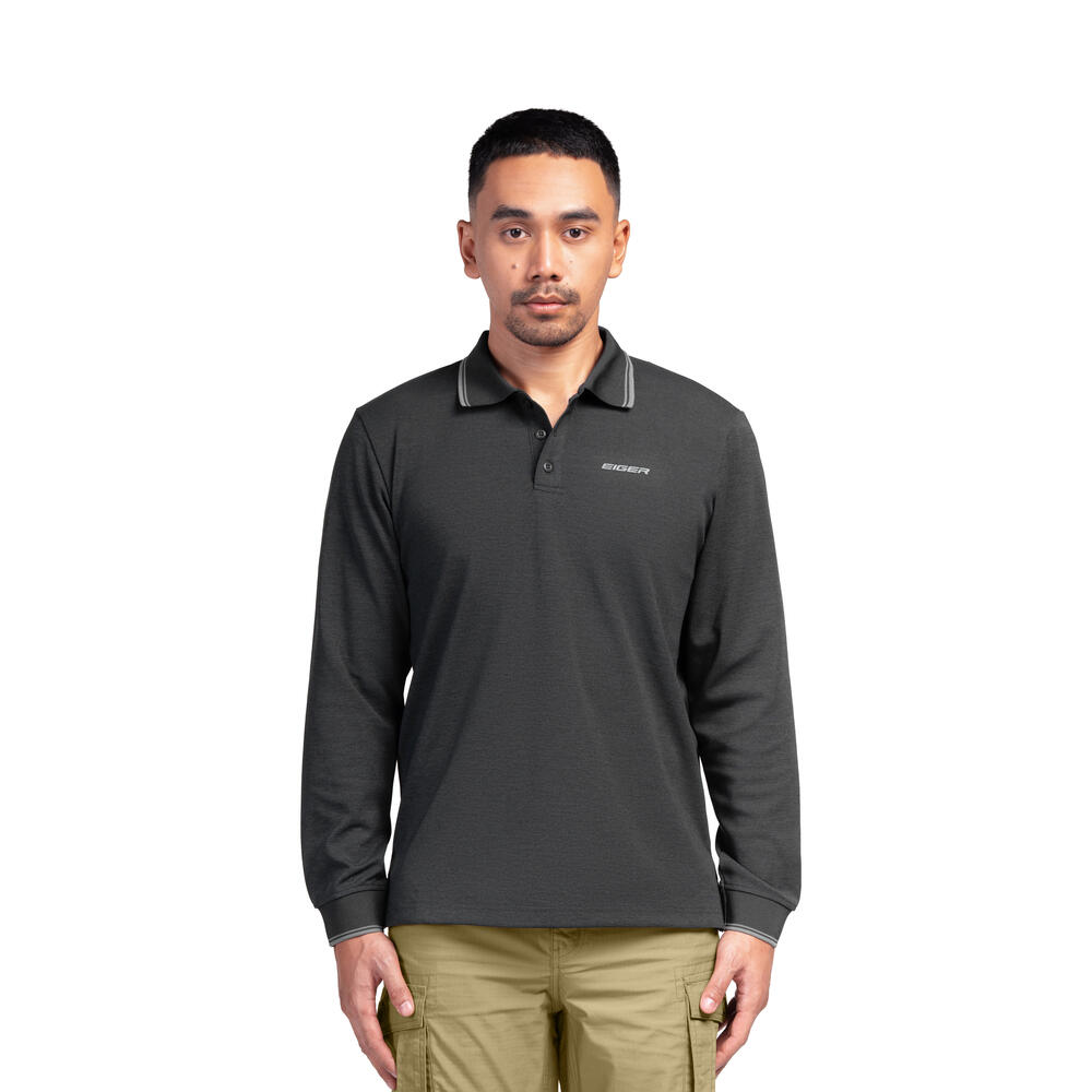 910011022 LINED LS POLO SHIRT