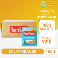 NutriSari Milky Orange 160 Sachet - Minuman Buah Vitamin C & Vitamin D