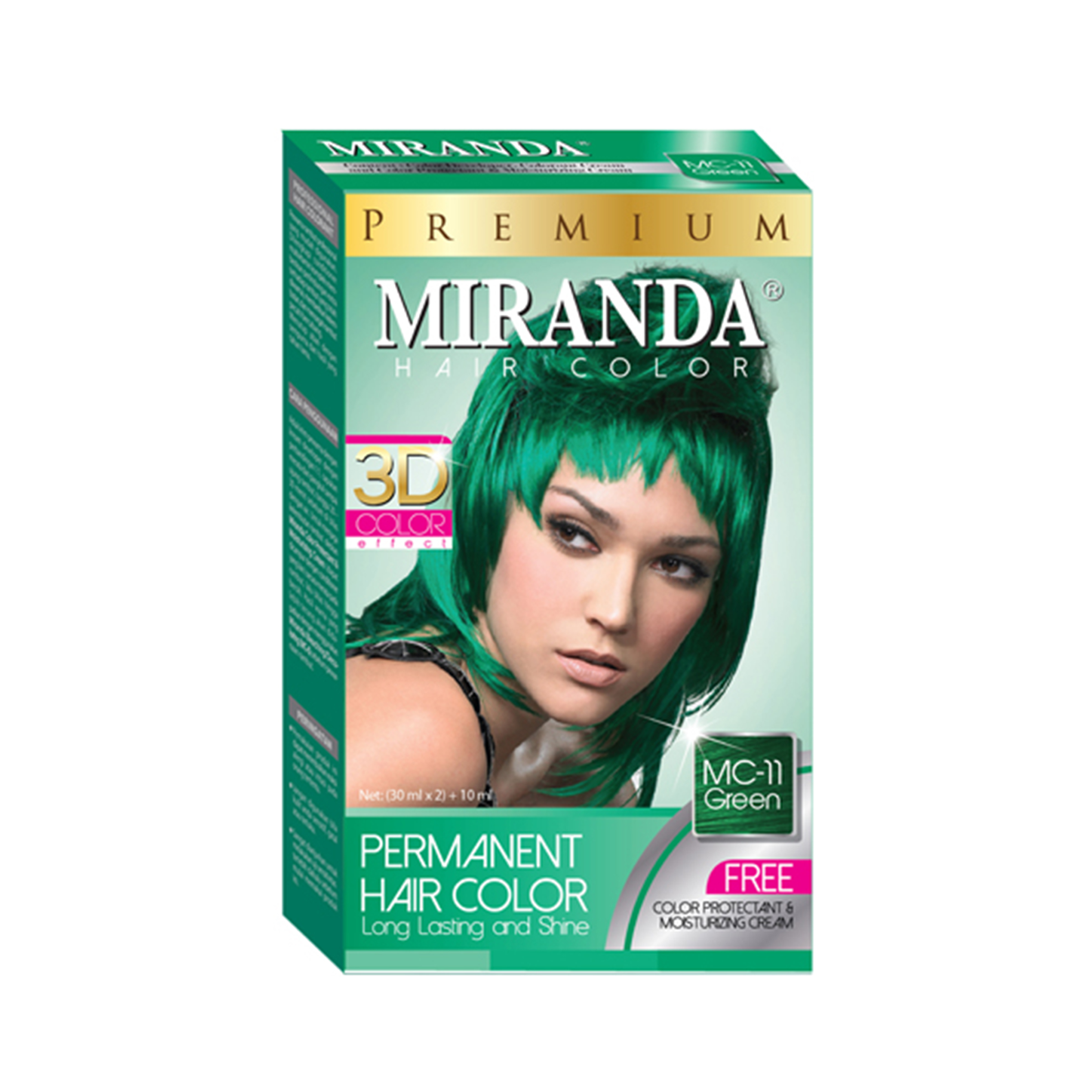 Miranda Premium Hair Color MC-11 Green 30 ml / Cat Rambut Warna Hijau