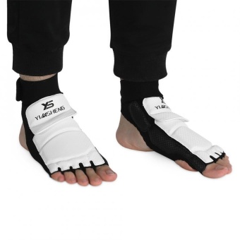 Dewasa/Anak-anak Taekwondo Perdebatan Tinju Setengah Kaki Pelindung Kaki Pelindung Cover (M