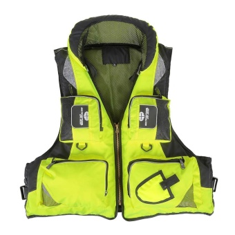 Professional Fishing Polyester Adult Safety Life Jacket Survival Vest Swimming Boating Drifting - intl
