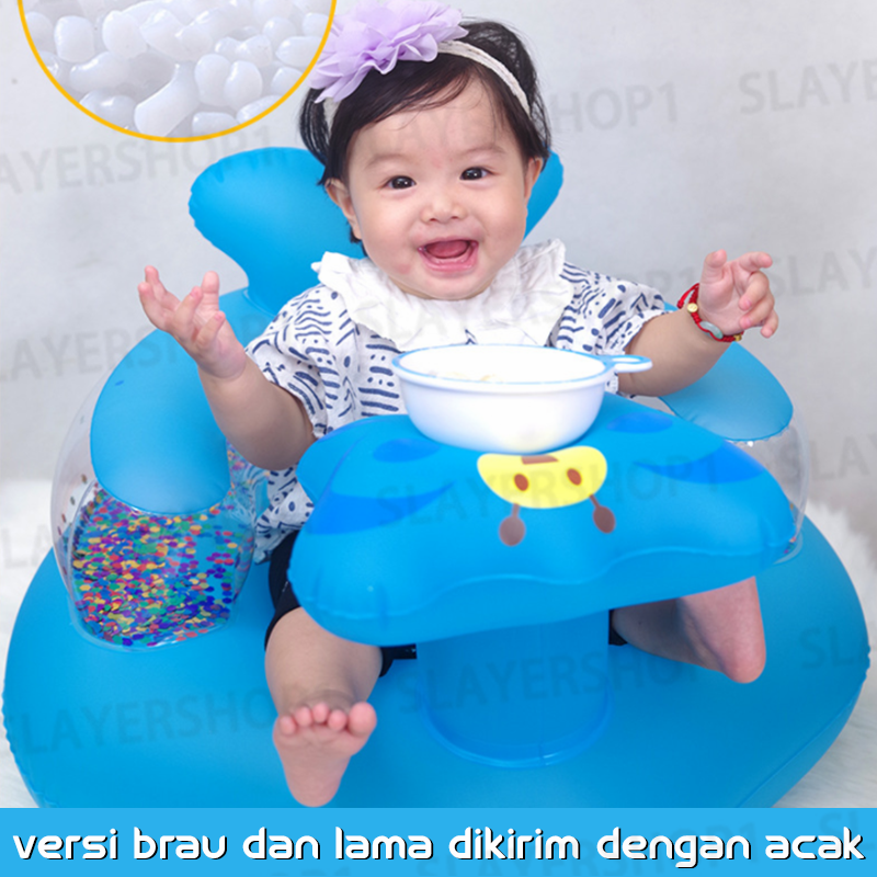 Slayershop Kursi Bayi untuk Belajar Duduk dan Makan. Multifungsi. Seri mobil huayimall warna red biru