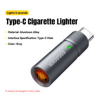 Essager Lighter Elektrik dengan Port Type C tanpa Charger Baterai dilengkapi tali gantung kecil praktis dan mudah digunakan