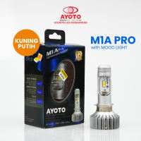 1 Buah Lampu Motor LED AYOTO M1A (18W+18W) & M1A PRO (25W+25W) H6  AC DC PNP