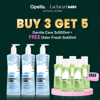 [EXCLUSIVE] Lactacyd Baby Gentle Care 2in1 Body Wash and Hair Shampoo 3x500mL - Sabun & Sampo Bayi Melindungi dari Iritasi + FREE Lactacyd Odor Fresh 5x60mL