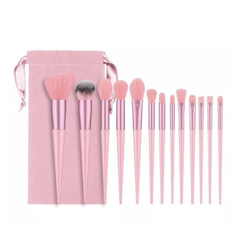 Kuas Make Up Set 13 Pcs Lengkap Set Kosmetic Brus Makeup 13 IN 1 Free Pouch