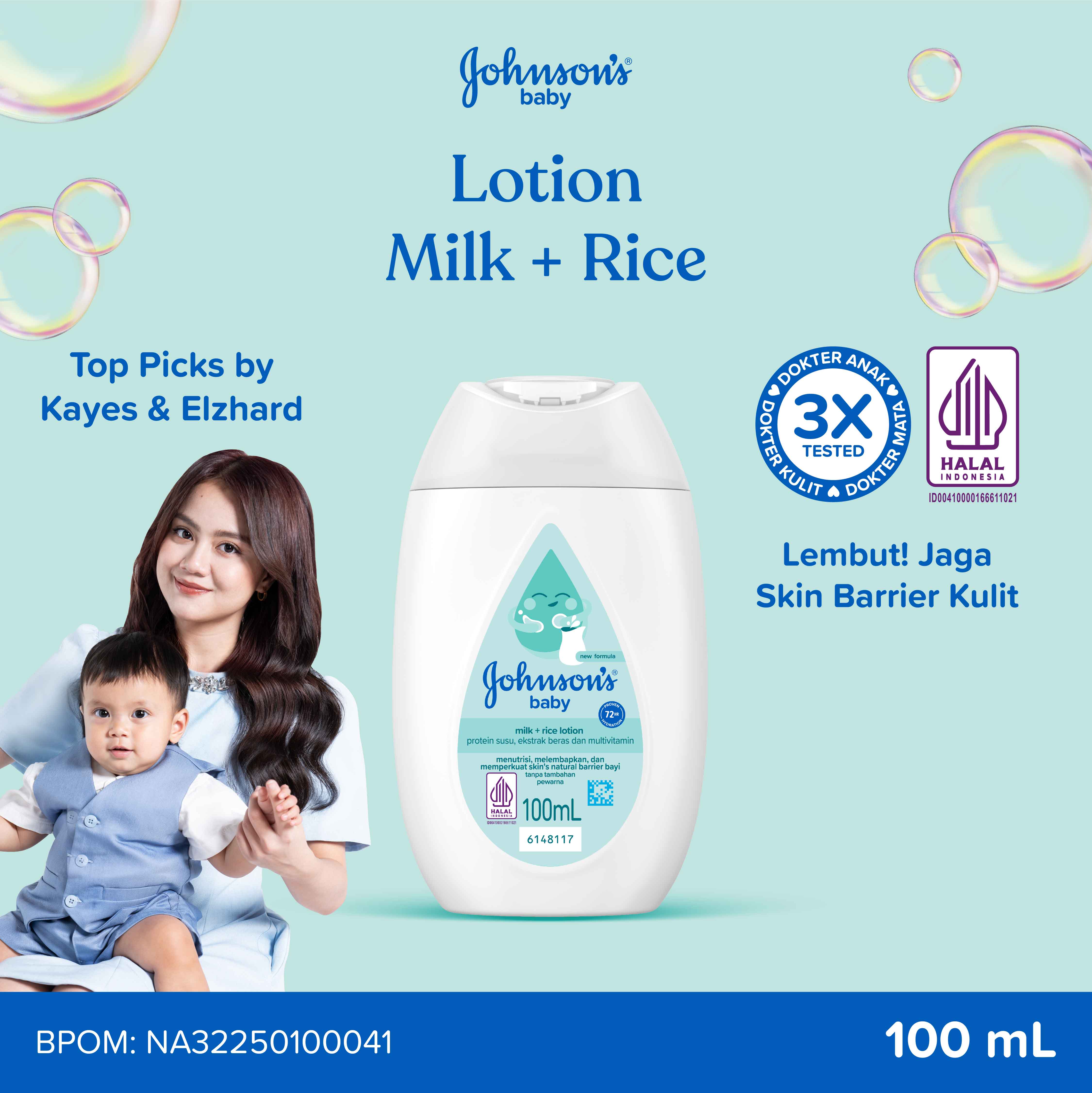 JOHNSONS Milk + Rice Baby Lotion 100ml