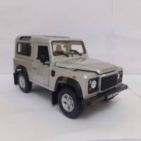 Diecast land Rover Defender Welly 1:24 miniatur mobil mainan koleksi
