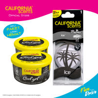 California Scents Paket Hemat Gel ICE 2pc + Papper ICE 1pc Parfum Mobil Pengharum Mobil Kamar