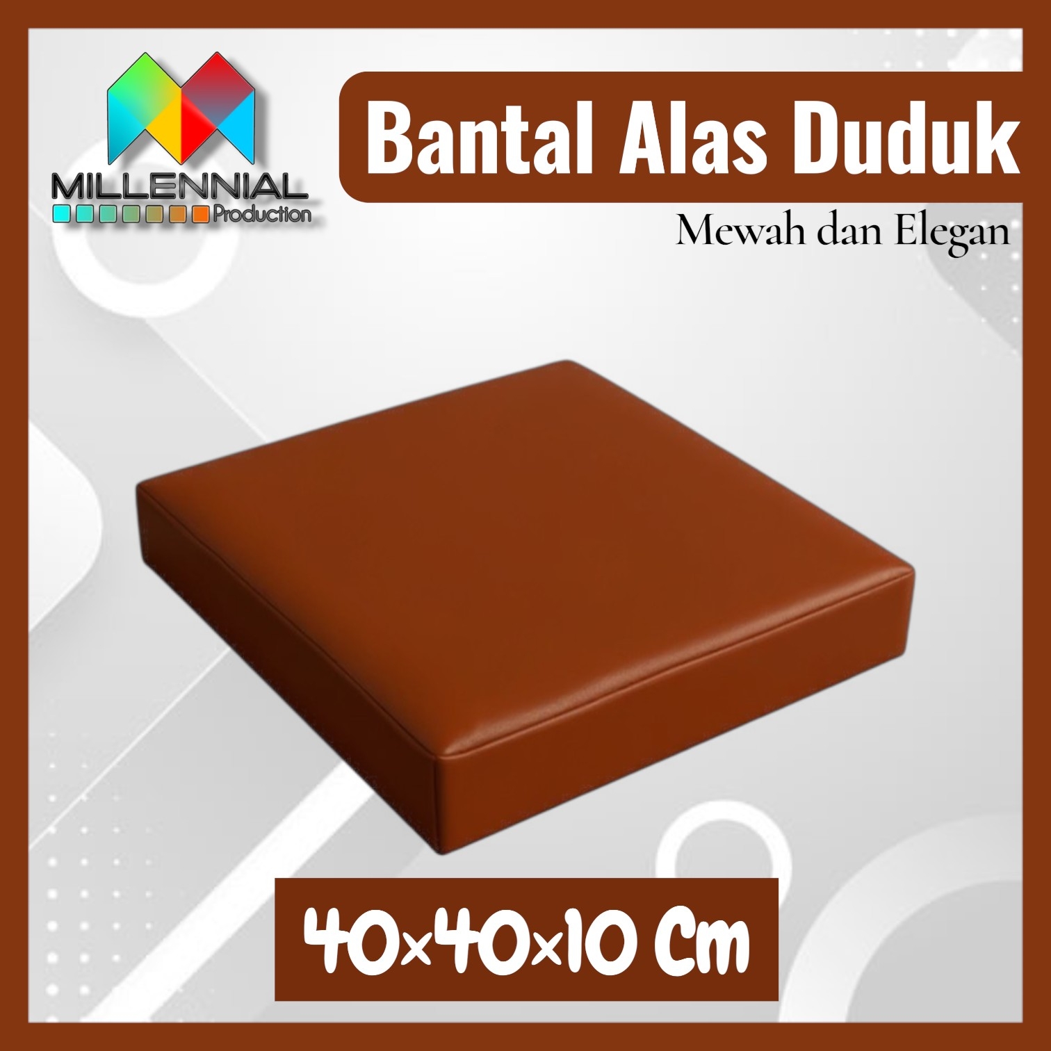 Bantal alas lesehan kotak tebal 10 cm Bantal alas duduk dikursi bantal multifusngsi Bahan kulit sintetis