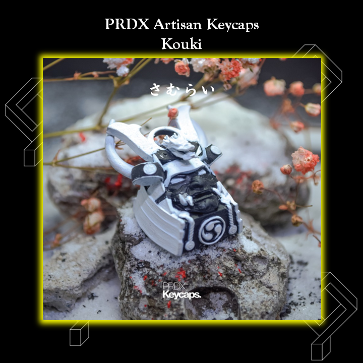 Kouki - PRDX Artisan Keycaps Monochrome Collection For Mechanical Keyboard