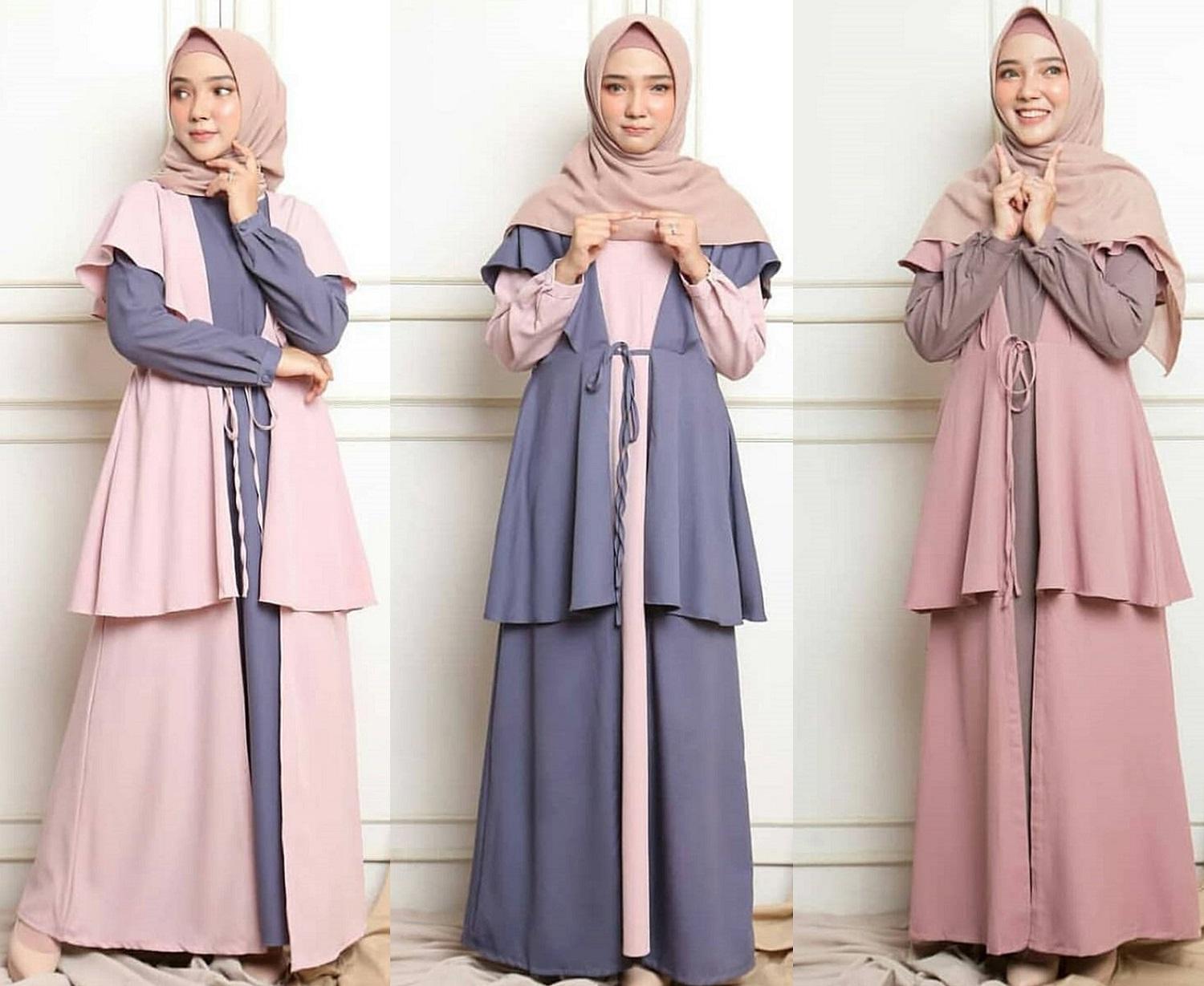 Baju Muslim Modern Gamis Morza Maxi Dress Moscrepe (TIDAK TERMASUK HIJAB) Trendy Modern Wanita Baju Panjang Polos Muslim Gaun Kerja Dress Pesta Murah Terbaru Maxi Muslimah Termurah Pakaian Modis Baju Panjang Simple Casual Elegant 2019