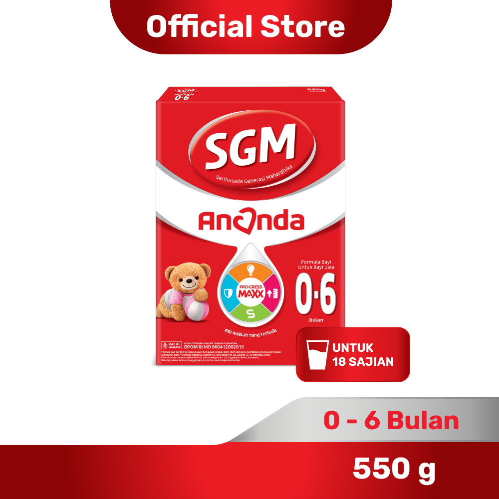 SGM Ananda 1 (0-6 Bulan) Formula Bayi Bubuk 550gr
