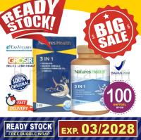 Natures Health 3 in 1 (Squalene + Salmon Omega 3 + E.P.O) nature 100