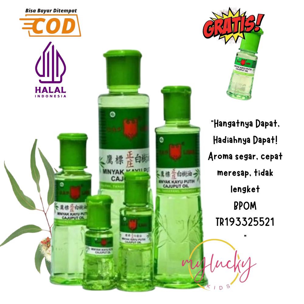 PROMO Minyak Kayu Putih Cap Lang Original Aman BPOM 210 ML/120ML/60ML/30M/15 Anti NyamukHangat