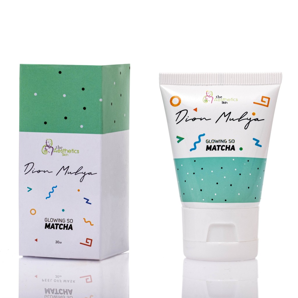 The Aesthetics Skin X Dion Mulya Glowing So Matcha Clay Mask the aesthetics skin x dion mulya glowing so matcha clay mask