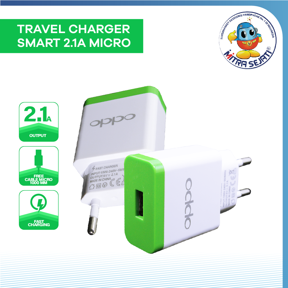Travel Charger Smart 21A Micro Branded Universal-ATCMIC21AS