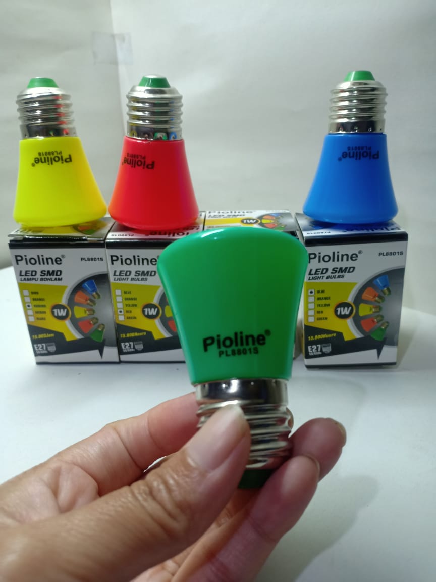 LAMPU LED WARNA 1 WATT / LAMPU TIDUR 1 WATT ANEKA WARNA