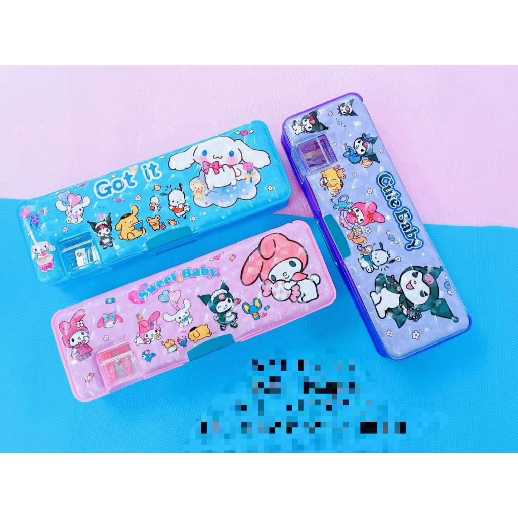kotak pencil MAGNET TANGGUNG/pencil case MAGNET TANGGUNG Sanrio Kuromi