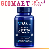 LIFE EXTENSION Complete B-Complex 60 Veggie Caps - Vitamin B Kompleks Lengkap Methylcobalamin B12 & Folat - Suplemen Energi & Metabolisme - Original USA