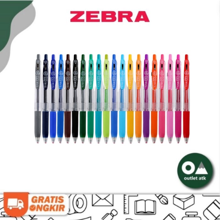Zebra Sarasa Clip Gel Pen 0.5mm - Pulpen Jepang Asli Original