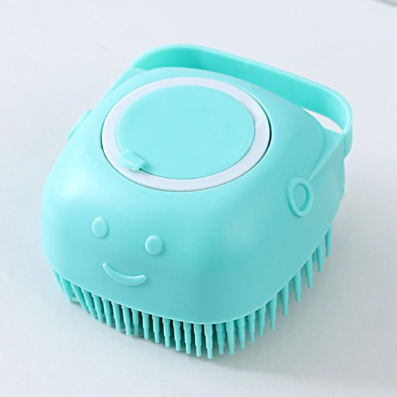 Gratis Ongkir - Sikat Mandi Bahan Silikon Lembut / Spons Badan Bisa Isi Sabun Didalam / Shower Brush