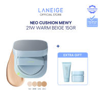 NEW LANEIGE Neo Cushion Mewy 15g - Base Makeup Tahan Lama dengan SPF 42 PA++ Hasil Akhir Semi Matte Skincare-Infused