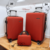 Dapat 3 pc KOPER SET FIBER 24IN+20IN+12IN POLO VIENNA 010 FREE DUS PACKING KOPER ANTI PECAH KOPER SET