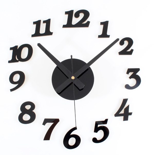 Jam Dinding DIY / Jam Tempel Dinding Analog 3D Giant Modern Clock Motif