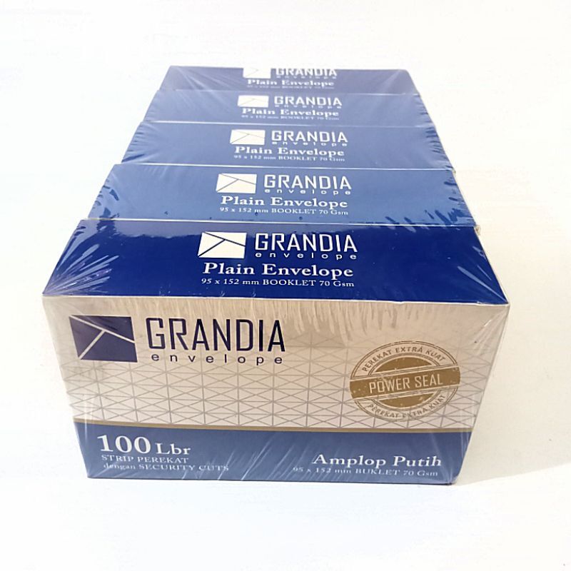 Amplop Polos 104 Putih 70gsm (Grandia) - Amplop Surat Undangan Uang Dll - Ada Perekat (lem) - Keep Blessing
