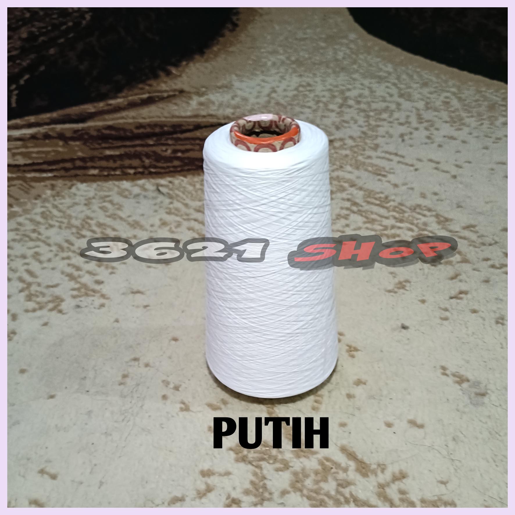 1 Pcs Benang Obras Polyester 200 gram -+ Warna Putih Dan Warna/Benang obras murah/benang polyester/Benang Obras Warna/Benang Obras Grosir