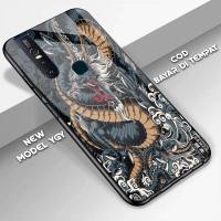 Case Vivo V15 Terbaru Fashion Case Dragon New - Softcase Glass Kaca Hardcase Casing Hp Kesing Hp Casing Handphone Case Murah Casing Case Berkualitas Hardcase Softcase Silikon - paling laris -Bisa Bayar Ditempat/COD