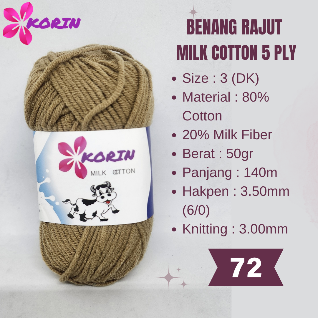 PART 2 (51-91) Benang Rajut Katun Susu / Milk Cotton Yarn