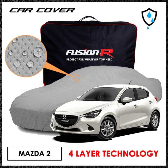 Cover Mobil MAZDA 2 4 layer / Body Cover MAZDA 2 4 Lapis / Sarung Mobil MAZDA 2 / Penutup Mobil MAZDA 2 Like Krisbow Prestige