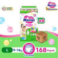Merries Popok Bayi Good Skin Pants L42 x4 (9-14kg) isi 168 pcs [Karton]