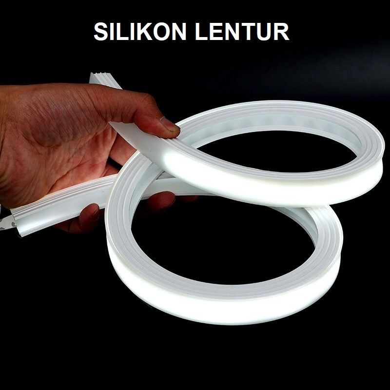 Housing Led Strip Flexible Silicon 16x10mm Cover Lentur Led Strip