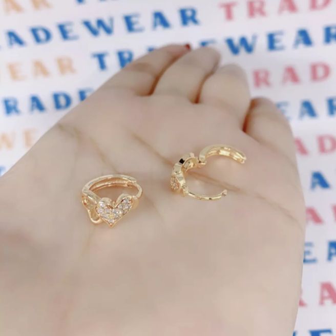Anting Xuping Motif Love Mata anting xuping motif love mata