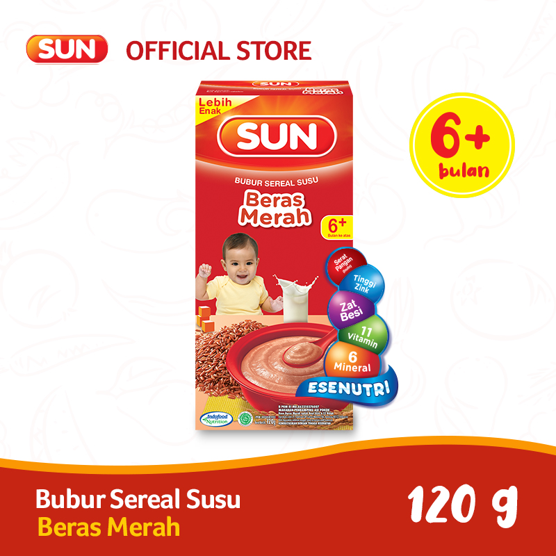 SUN BC Susu Beras Merah Kotak 120 g