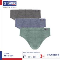 Gt Man - GMY Celana Dalam Karet - 3Pcs - Multicolour (CELANA DALAM PRIA)