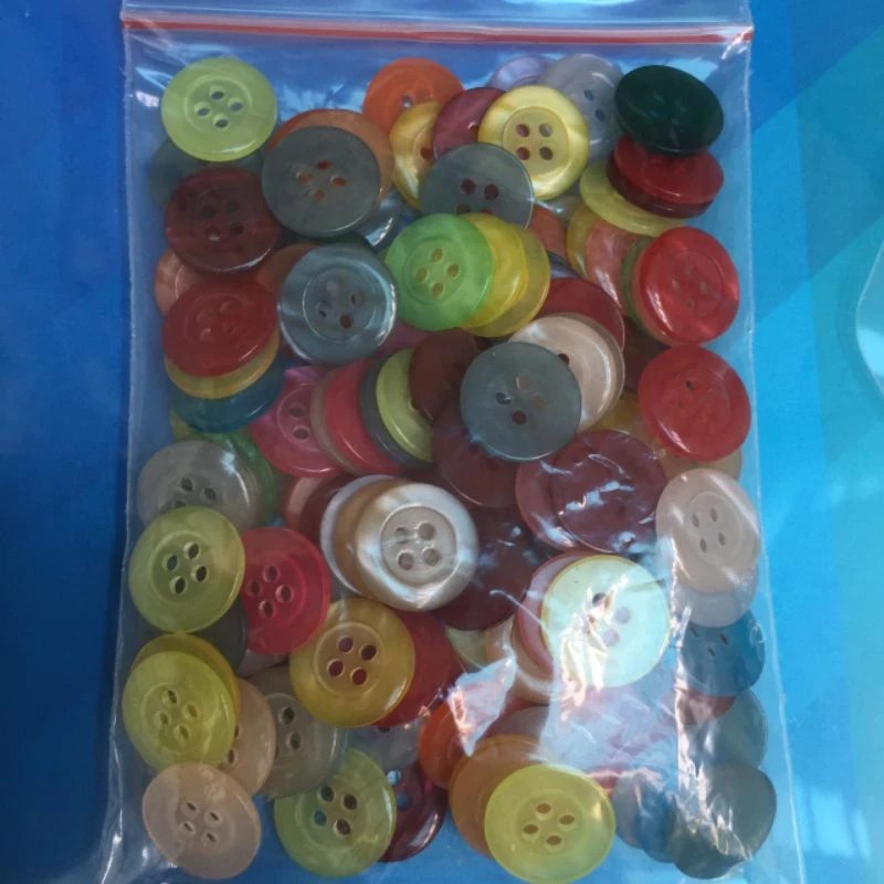 50 pcs Kancing Baju / kancing jas Blazer warna warni ukuran 15mm / 20mm / 15cm / 2cm