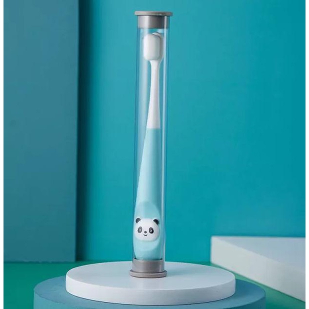 KIMIWU Sikat Gigi Anak Import H400 Bulu Halus Lembut Training Tooth Brush Karakter Panda Lucu Real Pict